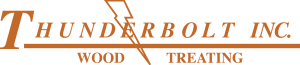 Thunderbolt Inc. Wood Treating Logo in Color